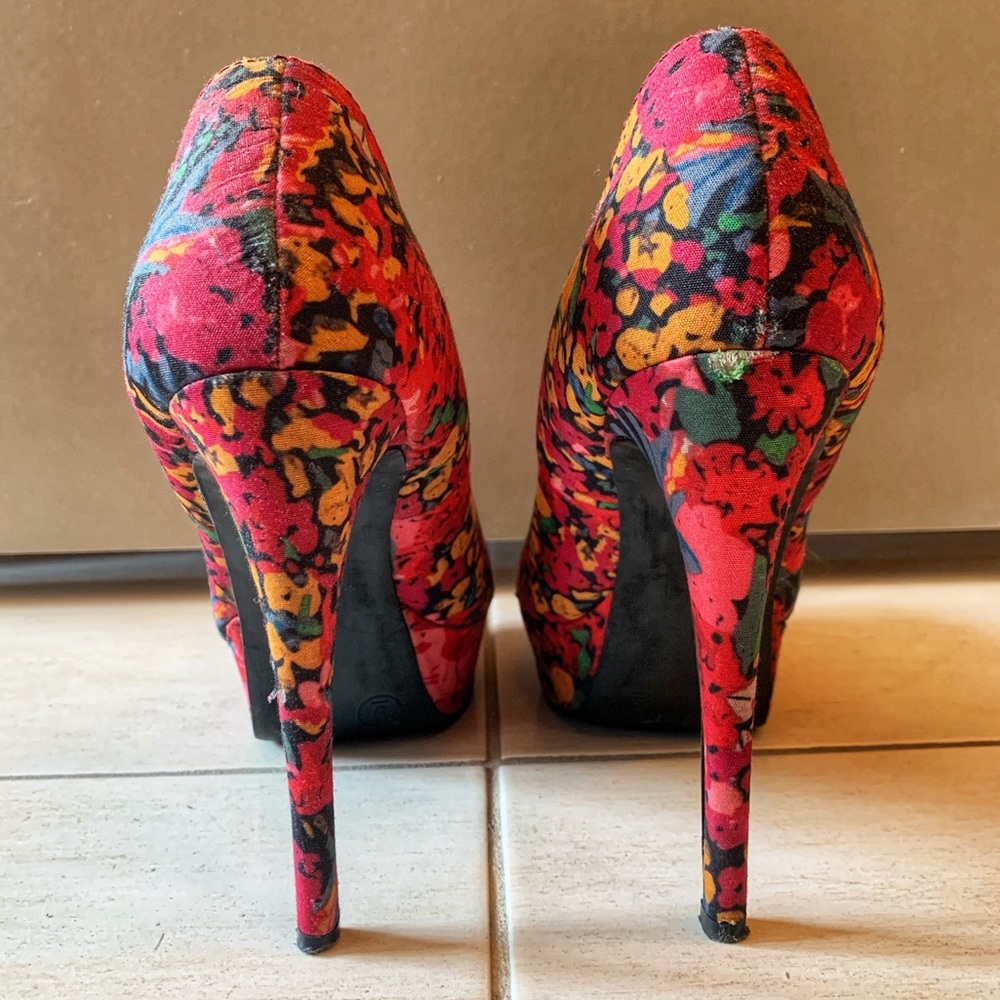 Exhilaration Floral Heels